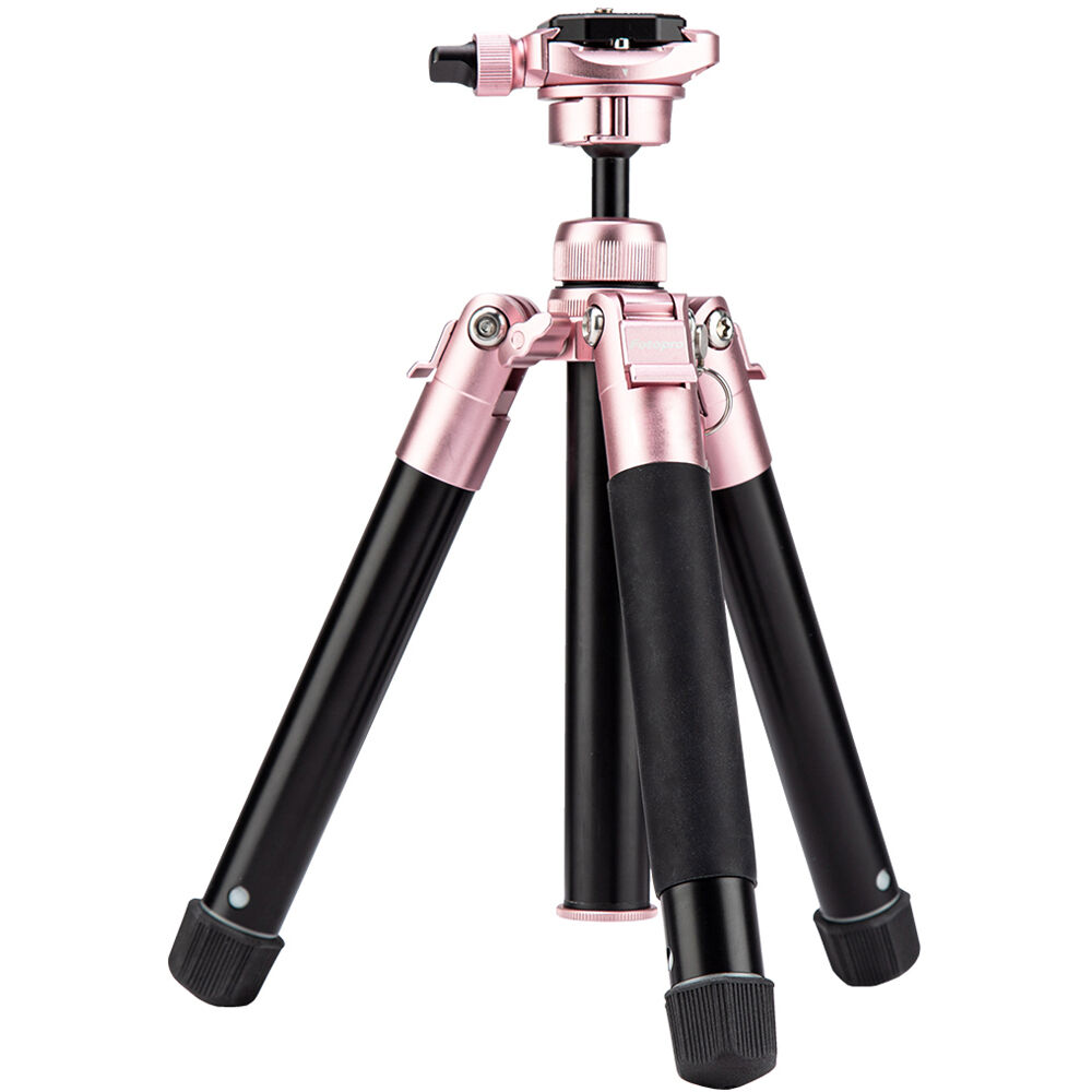 Fotopro FY-820 Free-1 Compact Aluminum Travel Tripod (Rose Gold)