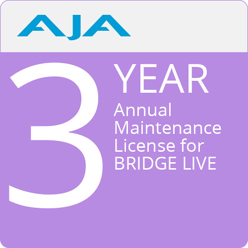 AJA Maintenance License for BRIDGE LIVE (3 Years, Download)