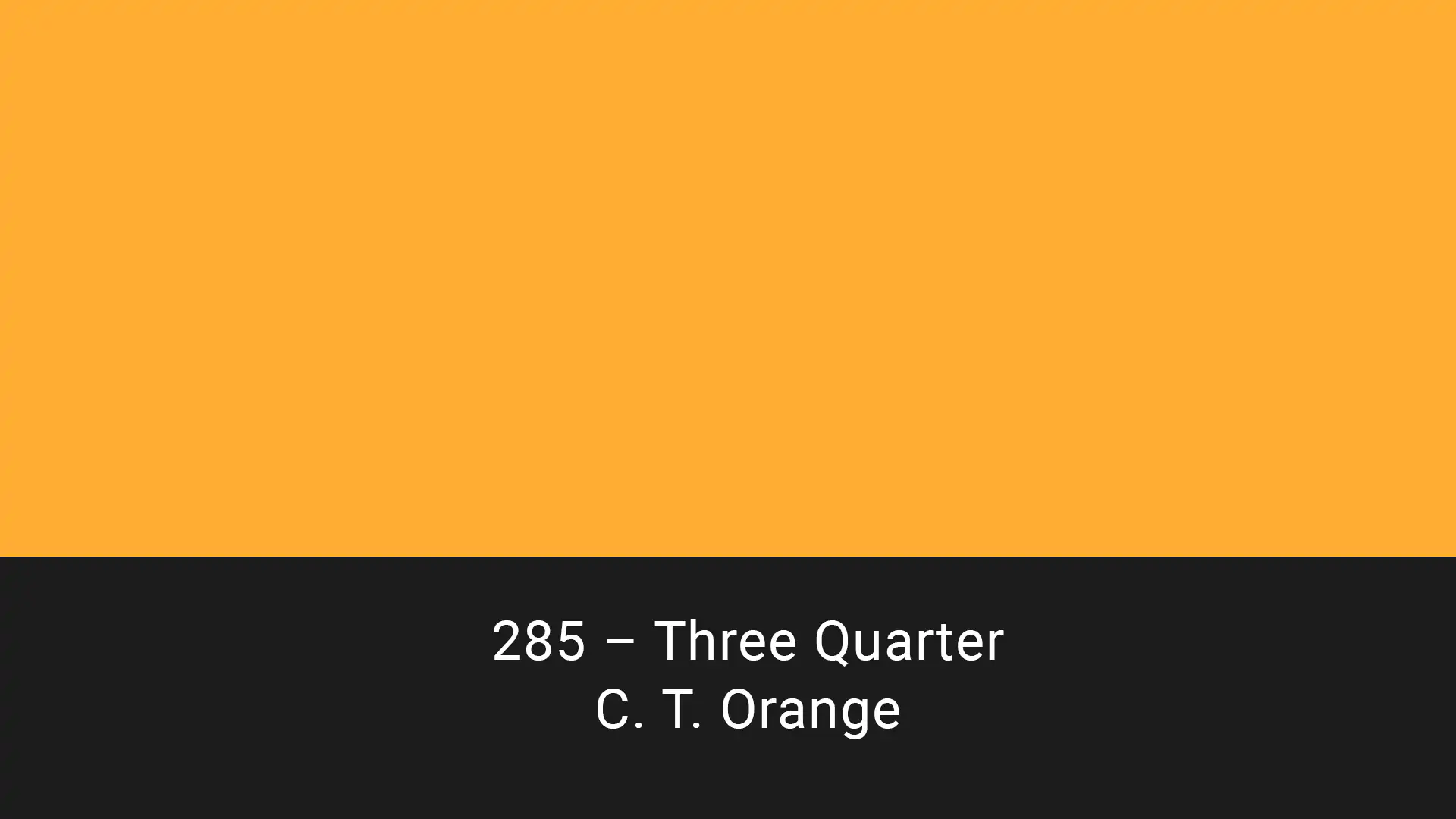 Cotech filters 285 Three Quarter C.T. Orange