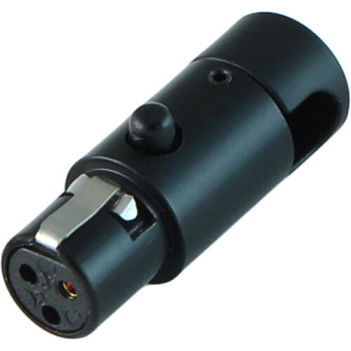Cable Techniques LPS Low-Profile Right Angle TA3F Connector (Black, Large)