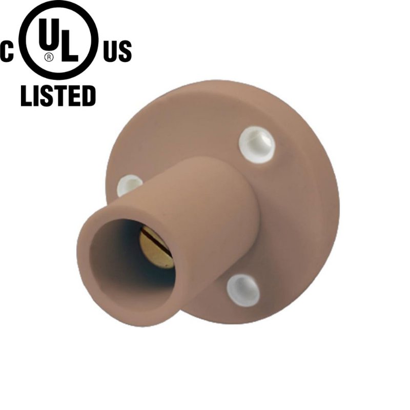 KUPO K-LOK 150A Single-pole Stud Male Receptacle- Brown