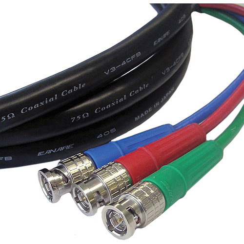 Canare 3 BNC Male to 3 BNC Male 3 Channel SDI Video Cable (12')