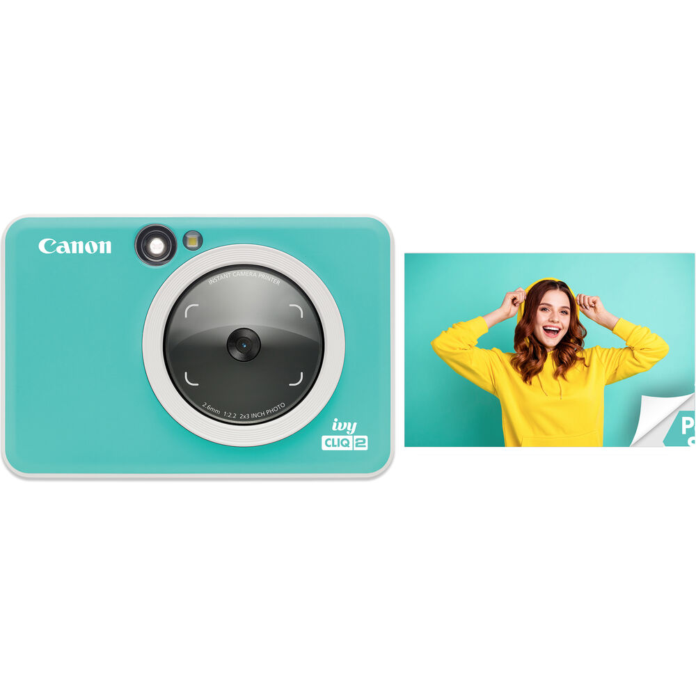 Canon IVY CLIQ2 Instant Camera Printer (Turquoise)