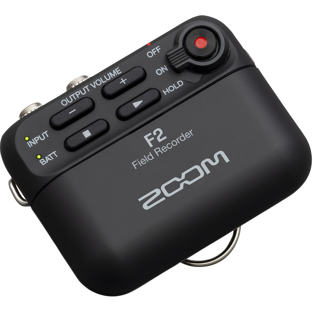 Zoom F2 Ultracompact Portable Field Recorder with Lavalier Microphone