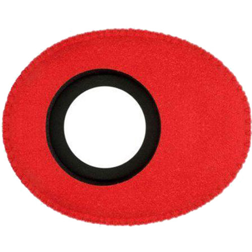 Bluestar Oval Ultra Small Viewfinder Eyecushion (Ultrasuede, Red)