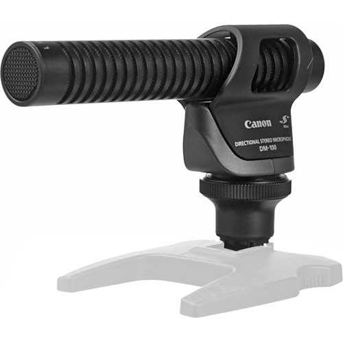 Canon DM-100 Camera-Mount Directional/Stereo Microphone for Vixia Camcorders