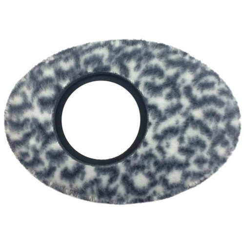 Bluestar Oval Extra-Large Viewfinder Eyecushion (Fleece, Snow Leopard)