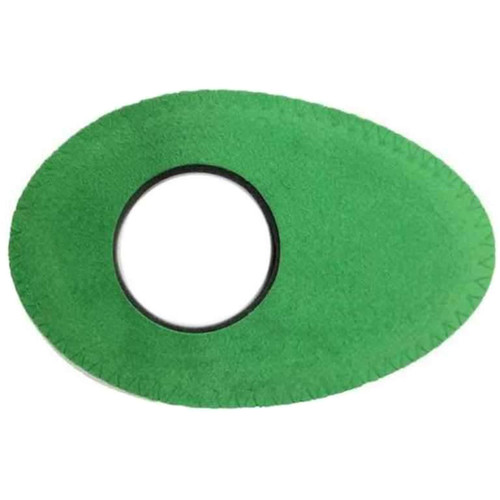 Bluestar Oval Long Viewfinder Eyecushion (Ultrasuede, Green)