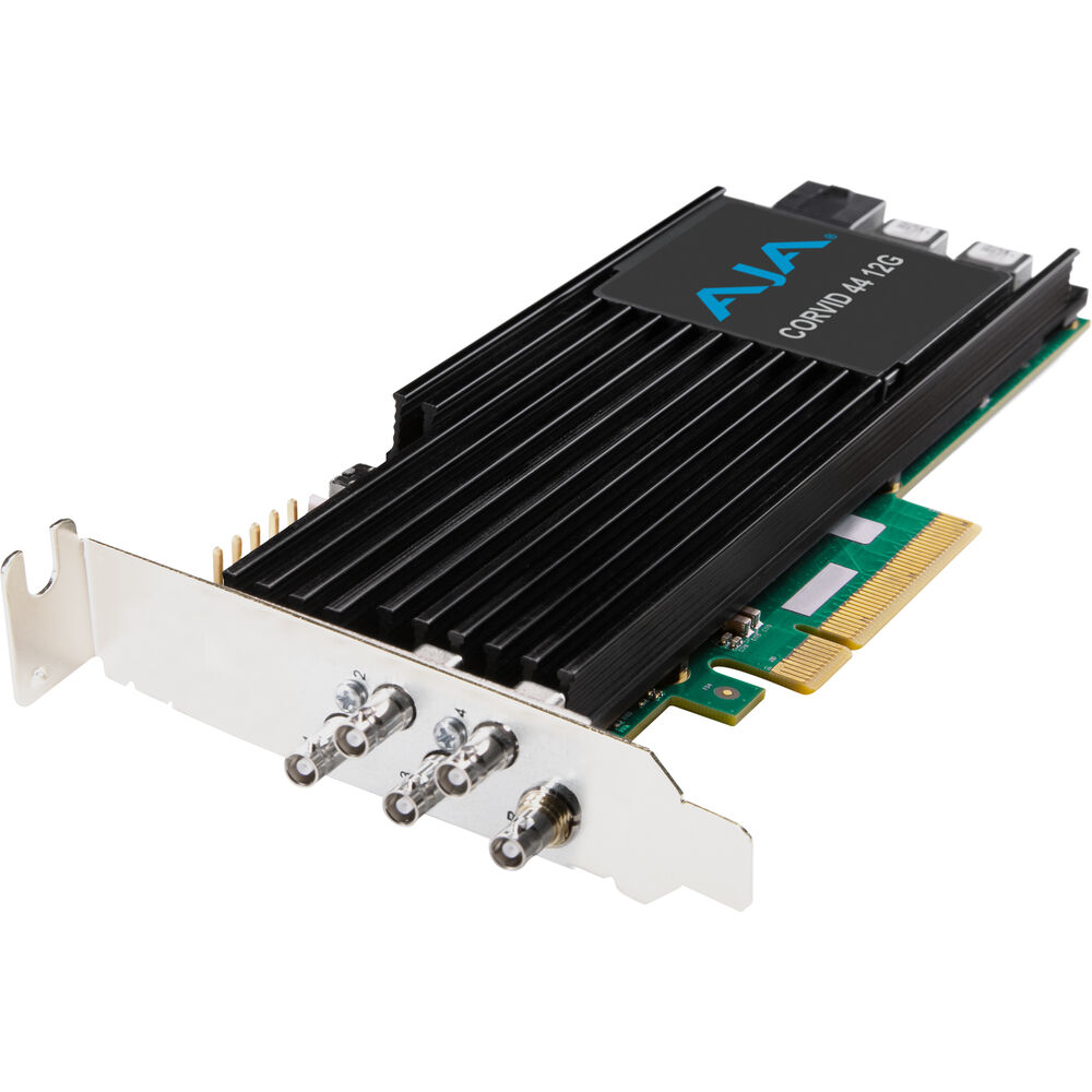AJA Corvid 44 12G PCIe 4-Channel 12G-SDI Mini-BNC I/O Card (Short Bracket, Fanless, No Cables)