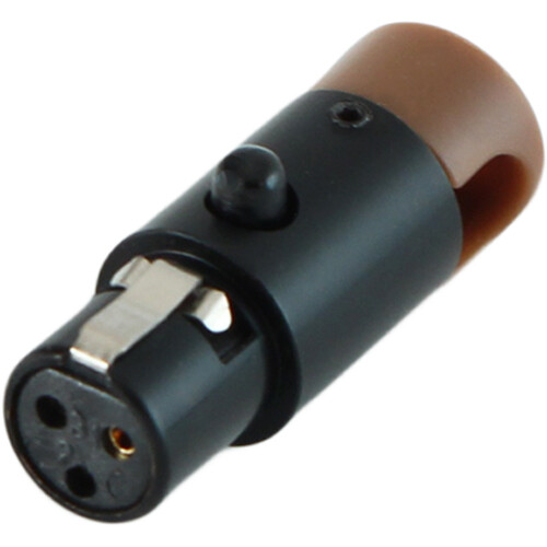 Cable Techniques LPS Low-Profile Right Angle TA3F Connector (Brown, Large)