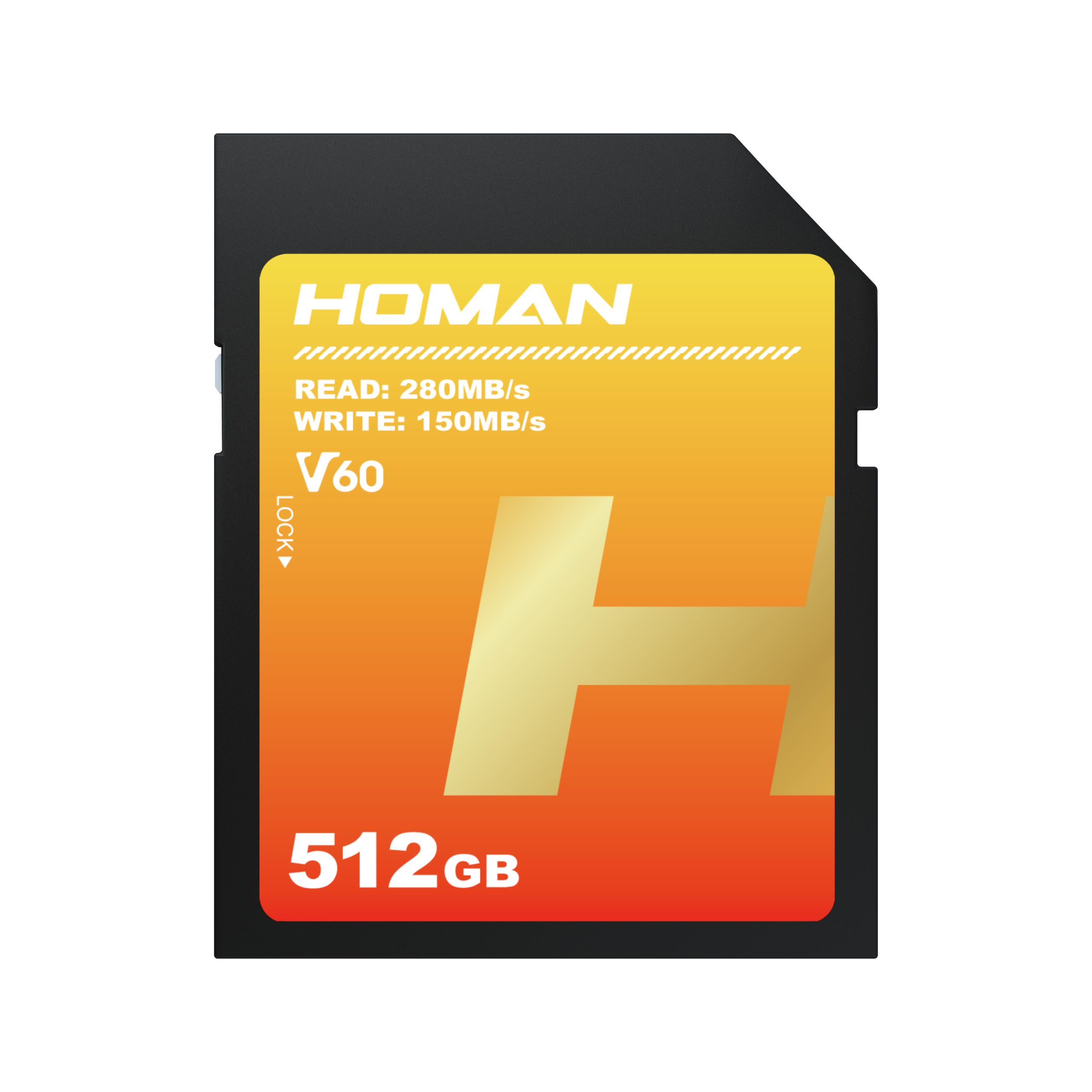 HOMAN UHS-II SD Card V60 512GB