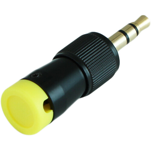 Cable Techniques CT-LPS-T35-Y Low-Profile Right-Angle 3.5mm TRS Screw-Locking Connector (Yellow)