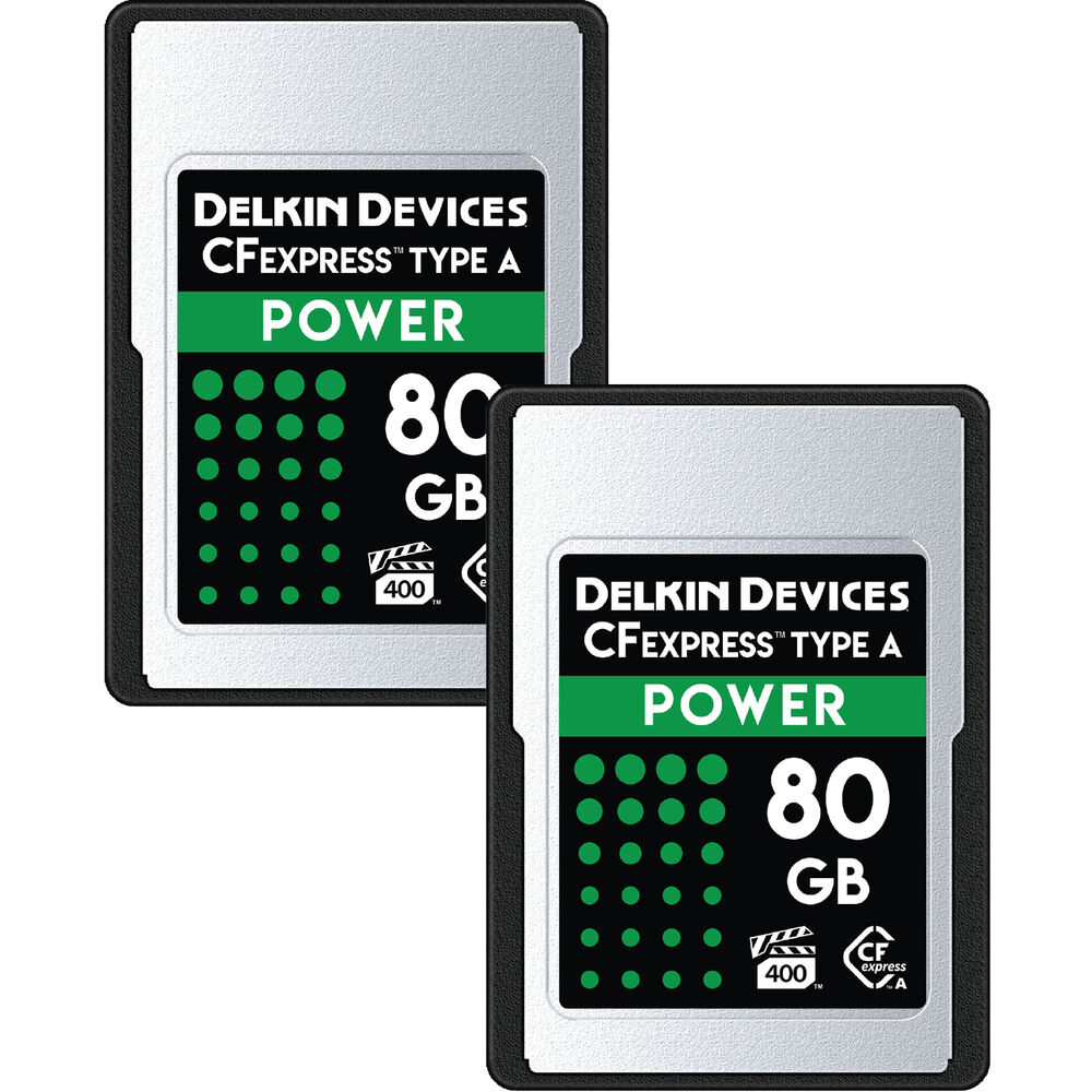 Delkin Devices 80GB POWER CFexpress Type A Memory Card (2-Pack)