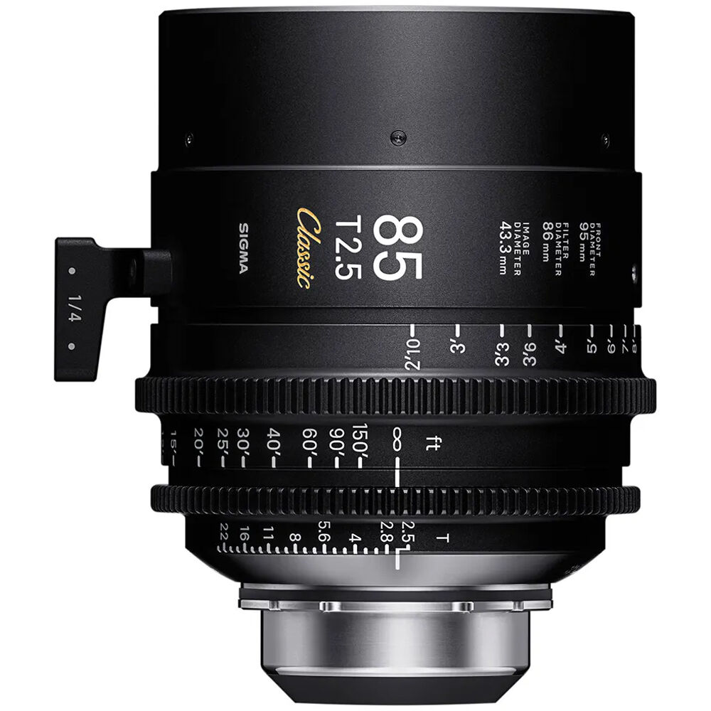 Sigma 85mm T2.5 FF Classic Cine Prime with /i Technology (PL Mount, Meters)