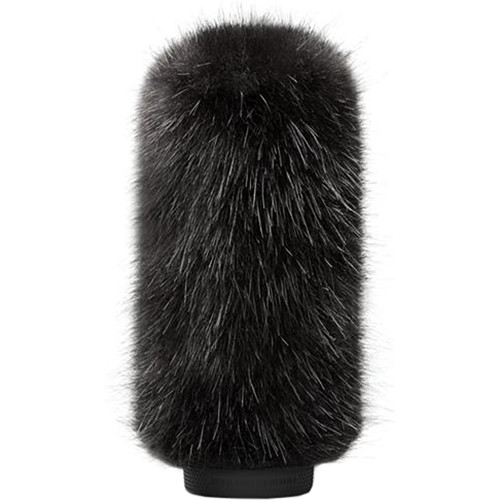 Bubblebee Industries Windkiller Long Fur Slip-On Wind Protector for 18 to 24mm Mics (Extra-Large, Black)