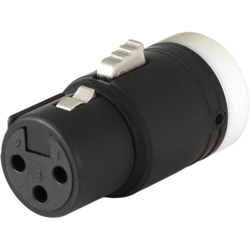 Cable Techniques Low-Profile Right-Angle XLR 3-Pin Female Connector (Standard Outlet, B-Shell, White Cap)