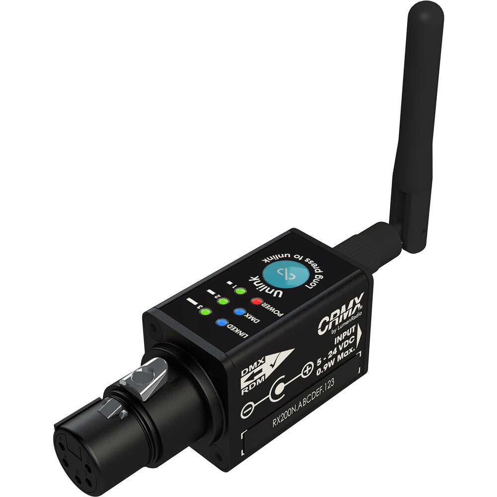Exalux CONNECT RX200N Wireless RDM/DMX Receiver (Basic Kit)