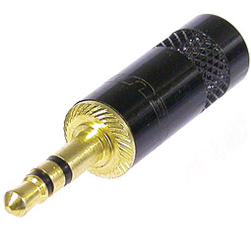 Neutrik Rean 3.5mm Stereo Plug (Black/Gold)