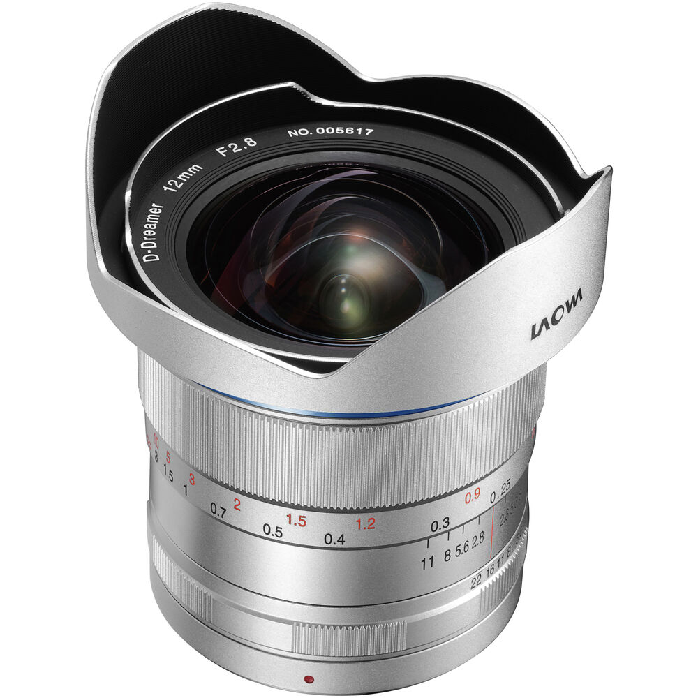 Venus Optics Laowa 12mm f/2.8 Zero-D Lens for Canon EF (Silver)