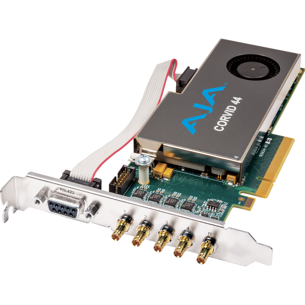 AJA Corvid 44 Standard-Profile 8-Lane PCIe Express Gen 2.0 Card (With Cable)
