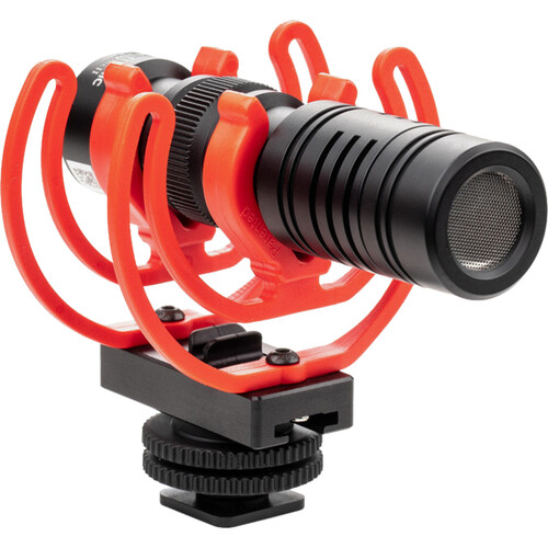 Saramonic Vmic Mini II Ultracompact Camera-Mount Shotgun Microphone with Dual Rycote Lyre Suspension & Furry Windscreen
